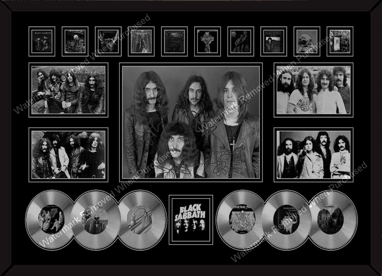 Black Sabbath Signed A4 Photo Print Autograph Music Ozzy Osbourne 